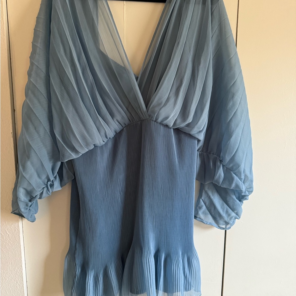 ASOS Sheer Blue Dress